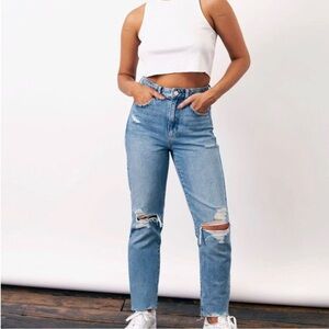 Garage Distressed Mom Jean